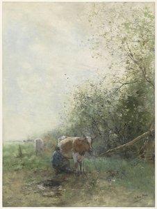 sağım zamanı by Willem Maris