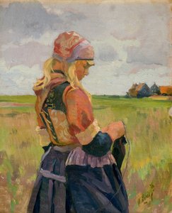 Manzaradaki Genç Kız [veya Hollandalı Kız], 1892-94 dolayları (tuval üzerine yağlı boya)