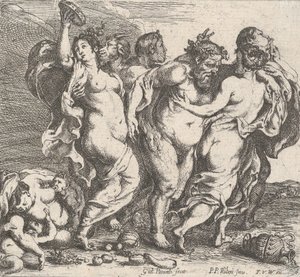 Sarhoş Silenus, periler ve satirler eşliğinde, 1632.