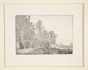 Ormanın kenarındaki yol, Manzaralar Setinden 4. Plaka by Willem Pietersz. Buytewech