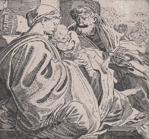 Kutsal Aile Dinleniyor, ca. 1615.