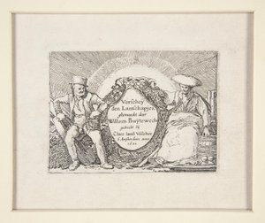 Manzara Seti için başlık sayfası by Willem Pietersz. Buytewech