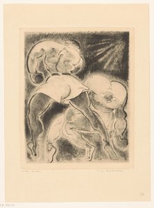 iki boksör by Willem Retera (signed by artist)