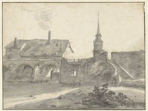 Treilles Köprüsü ve Öfkeler by Willem Schellinks (attributed to)