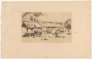 Java'da doğada ek bina by Willem Arnoldus Witsen