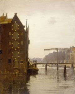 Bodenspeicher in einer Amsterdamer Gracht (Uilenburg
