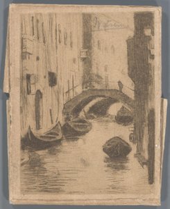 Rio di San Toma, Venedik üzerinde köprü by Willem Arnoldus Witsen