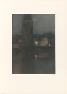 Montelbaanstoren geceleri Amsterdam'da by Willem Arnoldus Witsen