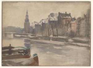 Montelbaanstoren'deki Oude Schans'a bakış by Willem Arnoldus Witsen