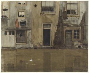 Kanaldaki evler by Willem Arnoldus Witsen