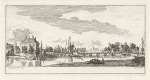 Uithoorn köyünün görünümü by Willem Writs