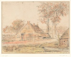 Bir manzara içinde çiftlik by Willem de Zwart