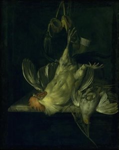 Ölü Beyaz Horoz by Willem van Aelst