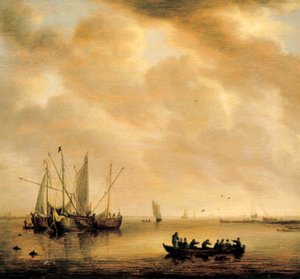 "Deniz manzarası". Willem van Diest
