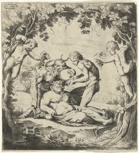 Bacchus içmek by Willem van Haecht (II)