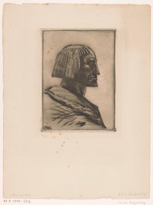 Mısırlı Bir Adamın Portresi Mısırlı (orijinal başlık) by Willem van Konijnenburg (signed by artist)