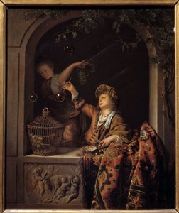 Sabun köpüğü. Willem Van Mieris