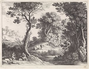 Merkür, Argus en Io by Willem van Nieulandt (II)