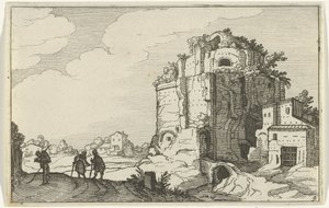 Roma kalıntıları Roma kalıntıları ve kıyı manzaraları (dizi 1) (dizi başlığı) by Willem van Nieulandt (II)