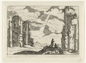 Caracalla Hamamlarının Harabeleri Roma kalıntıları (dizi 2) (dizi başlığı) by Willem van Nieulandt (II)