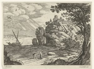 mucizevi yakalama İtalyan manzaraları (dizi başlığı) by Willem van Nieulandt (II)