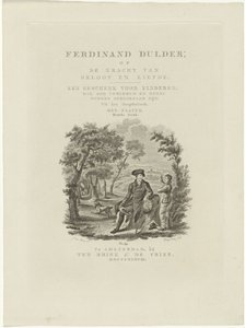 Oturan Gezgin ve Manzaradaki Bir Çocuk Başlık sayfası: JG Tobler, Ferdinand Dulder, 1838