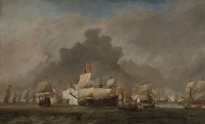 Michiel Adriaensz de Ruyter ile York Dükü arasında Kraliyet Prensi üzerinde Solebay Savaşı sırasında Deniz Savaşı, 7 Haziran 1672: Üçüncü İngiliz-Hollanda Savaşı