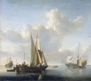 Kıyıdan önce gemiler Kıyıdan gemiler by Willem van de Velde (II)