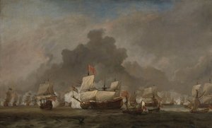 Solebay Muharebesi, 7 Haziran 1672 by Willem van de the Younger Velde