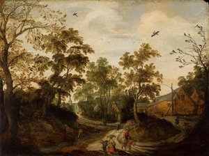 Bir Köyün Görünümü by Willem van den Bundel