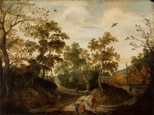 Bir Köyün Görünümü by Willem van den Bundel
