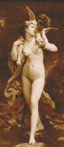 Gençlik ve Aşk (fotogravür) by William Adolphe (after) Bouguereau
