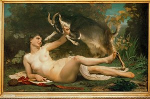 Bacchante (tuval üzerine yağlıboya) by William-Adolphe Bouguereau