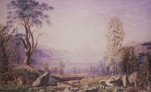 Loch Garry, Invernesshire, 1856 Sonbaharı by Joseph Mallord William Turner