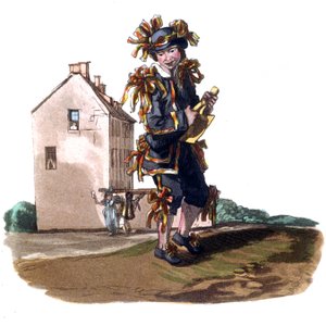 1 Mayıs elbiseli baca temizleyicisi çocuğu, 1820 dolayları (gravür) by William (after) Alexander