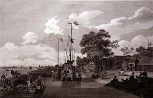 William (1747-1810) ve Elizabeth Ellis, pub tarafından oyulmuş, Büyük Kanal