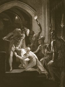 Arthur'un Ölümü, J. Fittler tarafından kazınmış, David Hume'un 'İngiltere Tarihi'nden bir örnek, pub. R. Bowyer, Londra