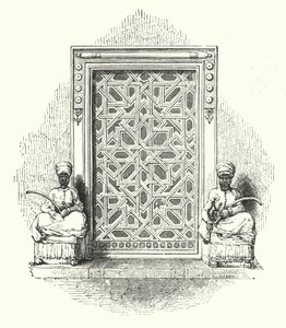 Ala-ed-Deen'in Kapısındaki iki hadım (gravür) by William (after) Harvey
