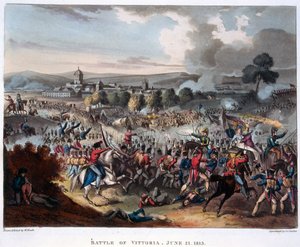 Arthur Wellesley (1769-1852) Lord Wellington Salamanca'ya Girerken, JC Stadler tarafından oyulmuş, 1818'de yayınlandı (aquatint)