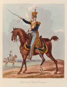 Onüçüncü Hafif Ejderhalar    (aquatint, renkli)