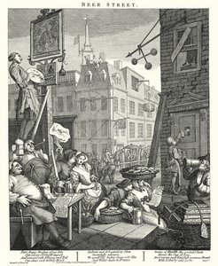 Bira Sokağı (gravür) by William (after) Hogarth