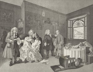 Evlilik a la Mode by William (after) Hogarth