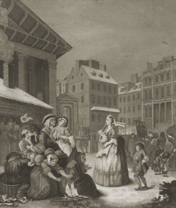 Sabah - Londra sokakları by William (after) Hogarth