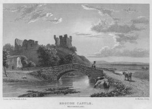 Brough Kalesi, Westmoreland (gravür) by William (after) Westall