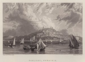 Cagliari, Sardunya (renkli taş)
