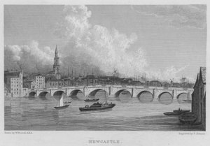Newcastle (gravür) by William (after) Westall