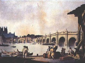 Westminster Köprüsü (taş) by William (attr. to) Marlow