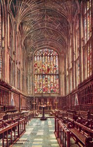 Kings College Şapeli, Cambridge by William Affleck Carruthers