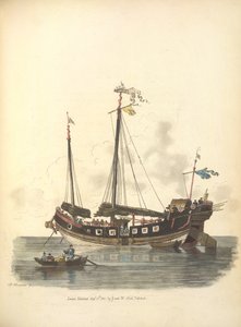 Bir savaş gemisi by William Alexander