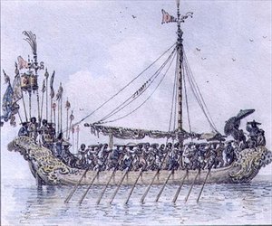 Çin Kadırgası (suluboya) by William Alexander